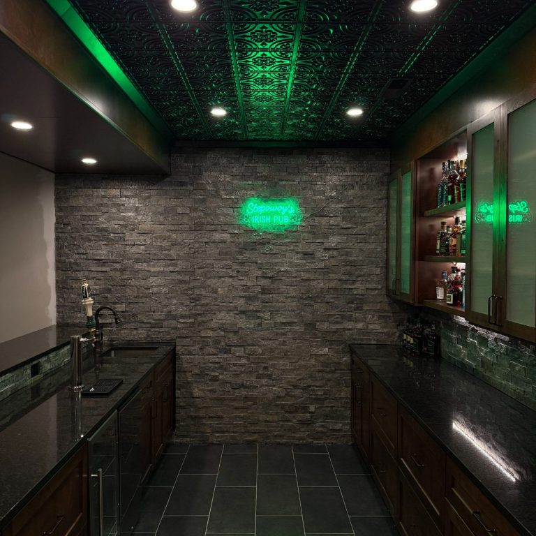Basement remodeling project